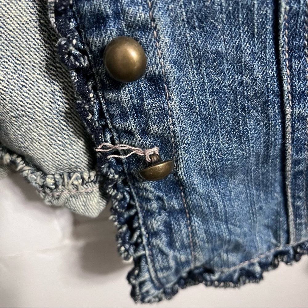 Faded Glory Blue Denim Vest - Picture 4 of 4